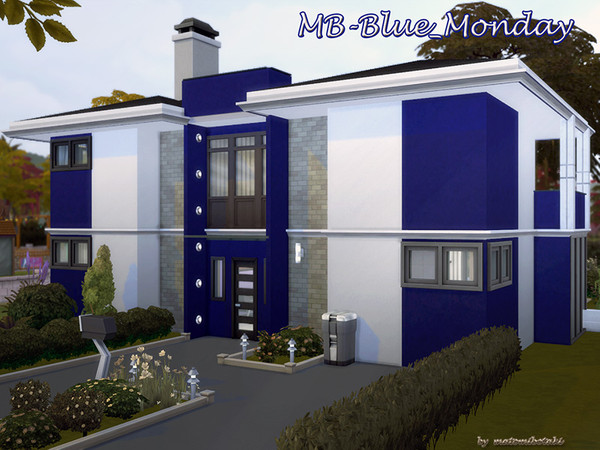 Sims 4 MB Blue Monday urban family home by matomibotaki at TSR