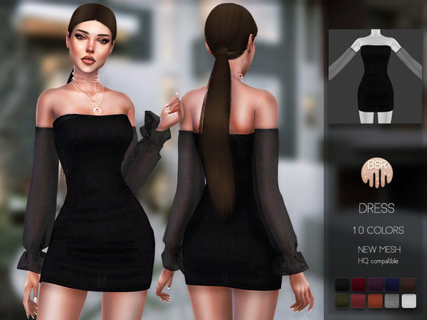 Sims 4 Dress BD136 by busra tr at TSR