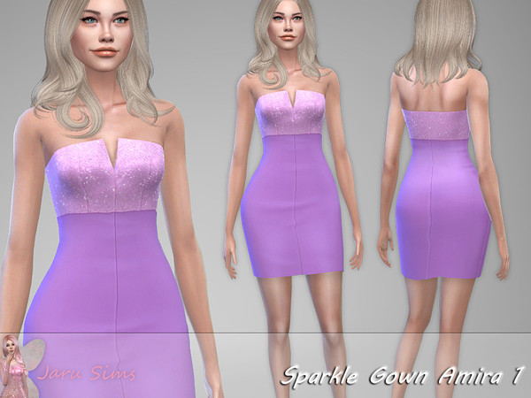 Sims 4 Sparkle Gown Amira 1 by Jaru Sims at TSR