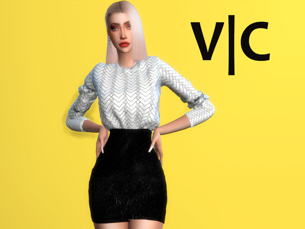 Sims 4 Dress VIII by Viy Sims at TSR