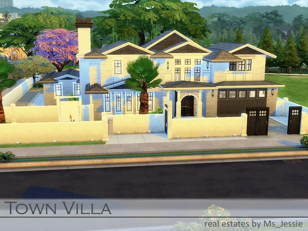 Sims 4 Town Villa by Ms Jessie at TSR