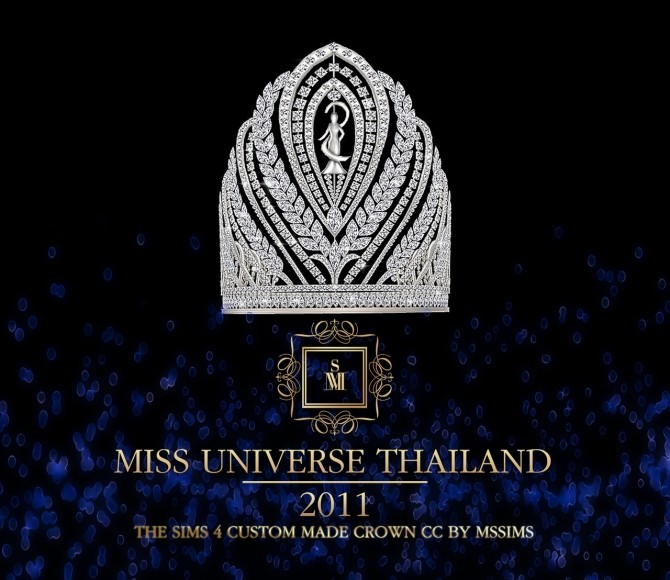 Sims 4 MISS UNIVERSE THAILAND 2011 CROWN (P) at MSSIMS
