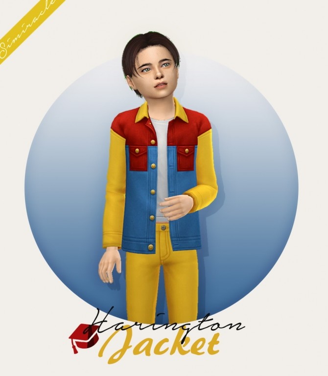 Sims 4 Harrington Jacket Kids Version at Simiracle
