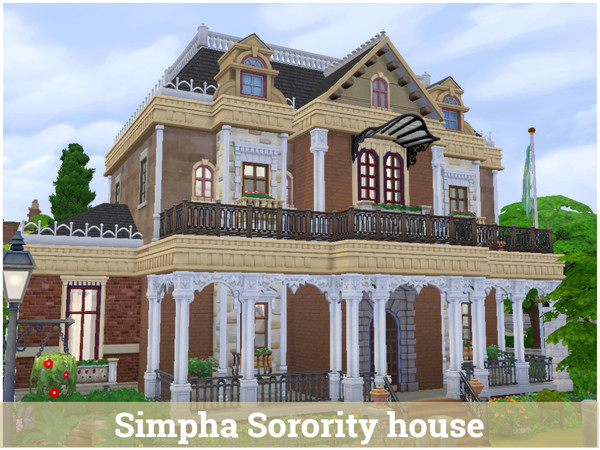 Sims 4 Simpha Sorority house by Mini Simmer at TSR