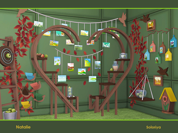 Sims 4 Natalie  set of decorative and functional items by soloriya at TSR