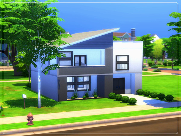 Sims 4 Base Game Modern house by Summerr Plays at TSR