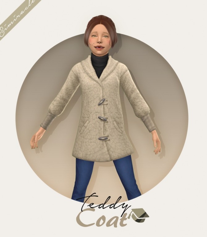 Sims 4 Teddy Coat Kids Version at Simiracle