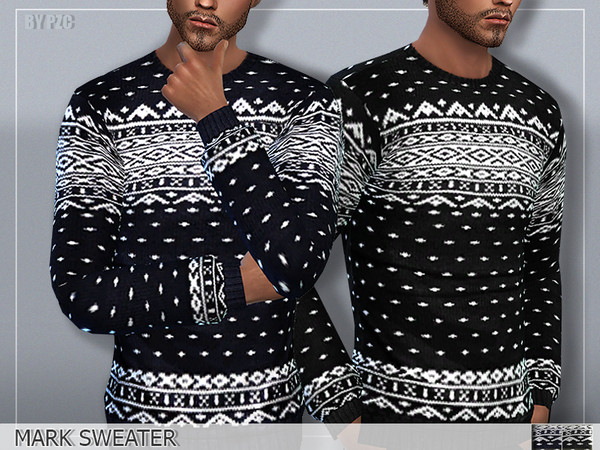 Sims 4 Mark Sweater by Pinkzombiecupcakes at TSR