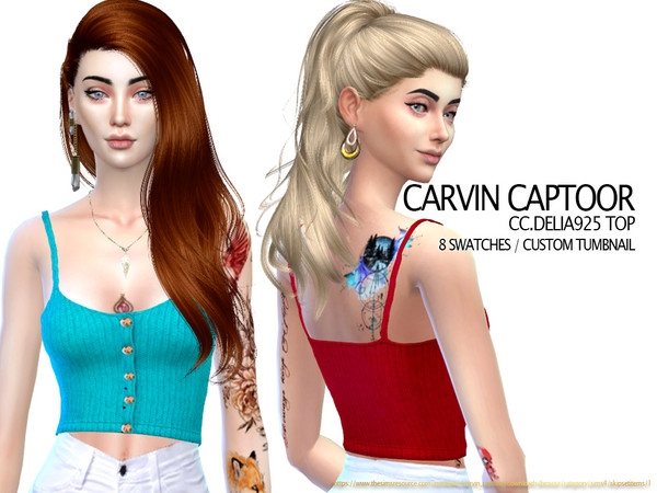 Sims 4 Delia925 top by carvin captoor at TSR