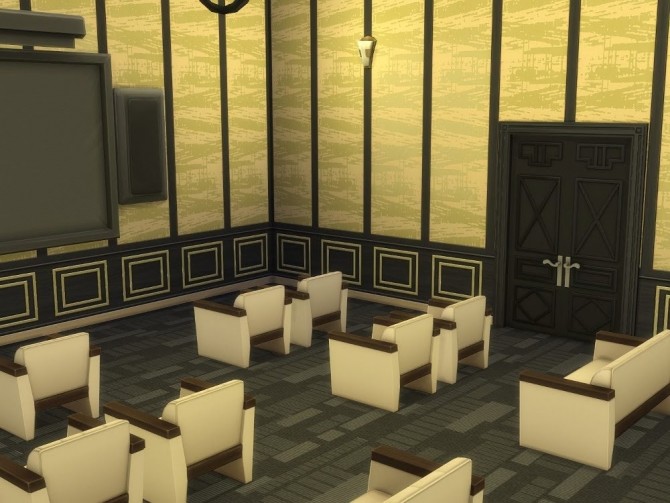 Sims 4 Apollo Cinema and Library at KyriaT’s Sims 4 World