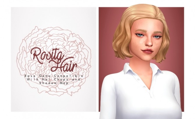 Rosita DU without bang hair at Isjao – working on uni » Sims 4 Updates