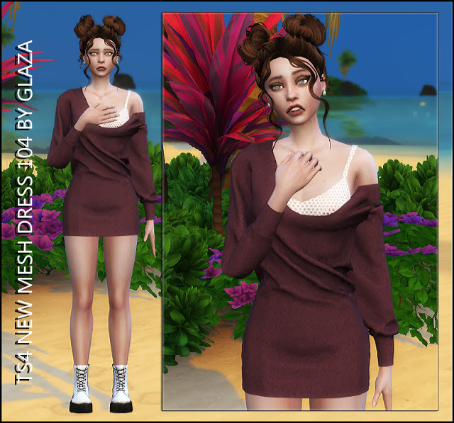 Sims 4 Dress 104 (P) at All by Glaza