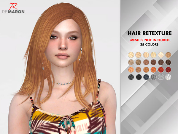 Sims 4 Runaway Hair Retexture by remaron at TSR
