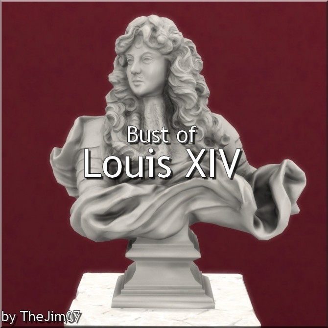 Sims 4 Bust of Louis XIV by TheJim07 at Mod The Sims