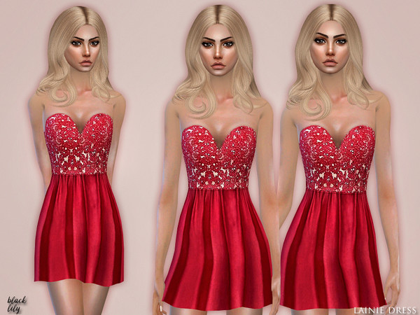 Sims 4 Lainie Dress by Black Lily at TSR
