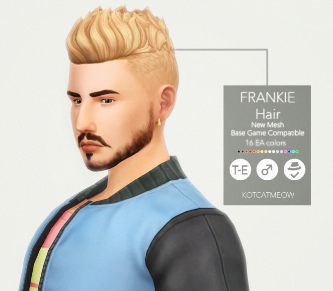 Sims 4 Frankie hair at KotCatMeow