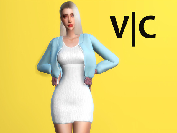 Sims 4 Dress VI by Viy Sims at TSR