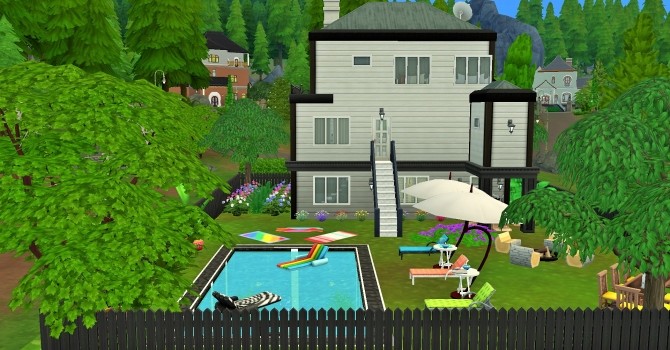 Sims 4 Two story home with basement by heikeg at Mod The Sims