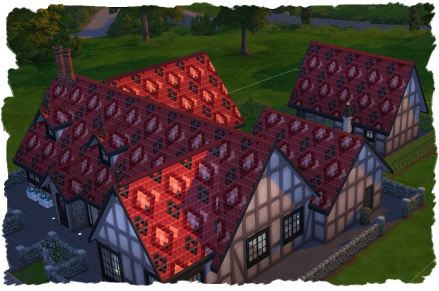 Sims 4 5x roof pattern by Chalipo at All 4 Sims