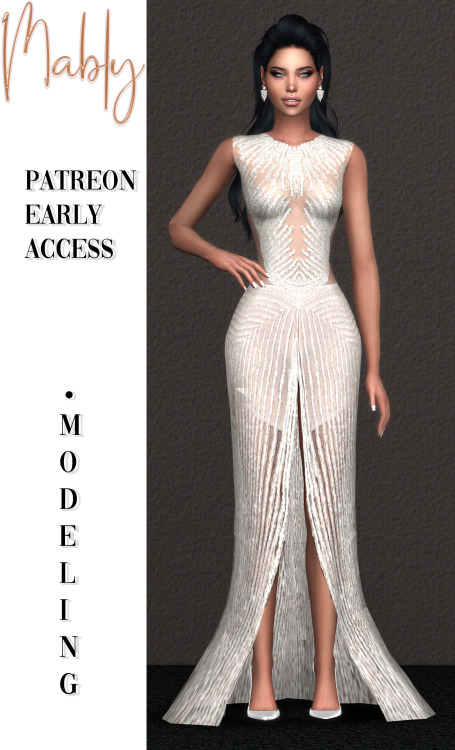 Sims 4 MODELING GOWN (P) at Mably Store