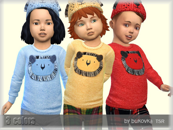 Sims 4 Sweater Lion by bukovka at TSR