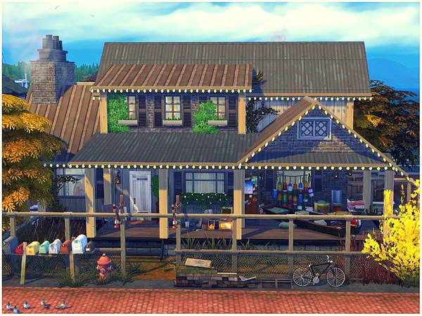 Sims 4 Wild Wood home by lotsbymanal at TSR