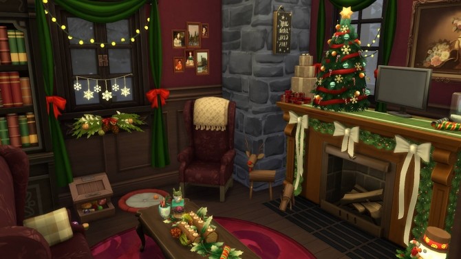 Sims 4 A Christmas House (No CC) by Caradriel at Mod The Sims