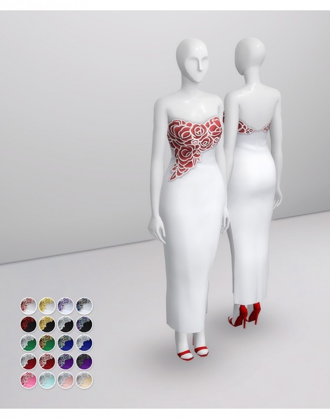 Sims 4 Dress Party Edit V1 at Rusty Nail
