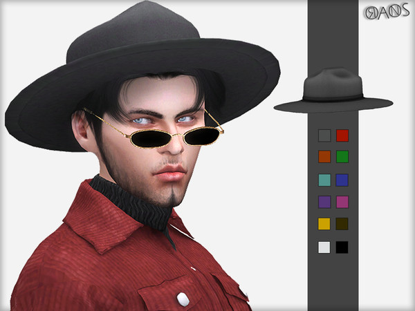 Sims 4 Fedora Hat by OranosTR at TSR