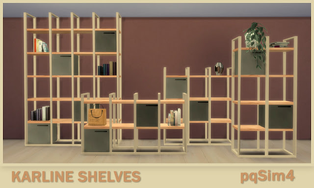 Sims 4 Karline Shelves at pqSims4