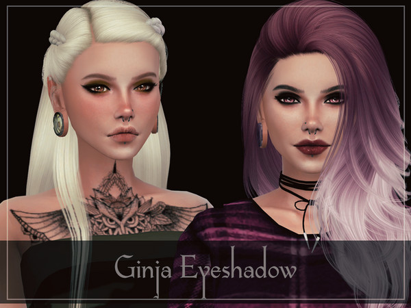 Sims 4 Ginja Eyeshadow by Reevaly at TSR