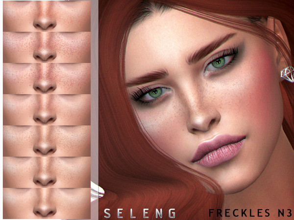 Sims 4 Freckles N3 by Seleng at TSR