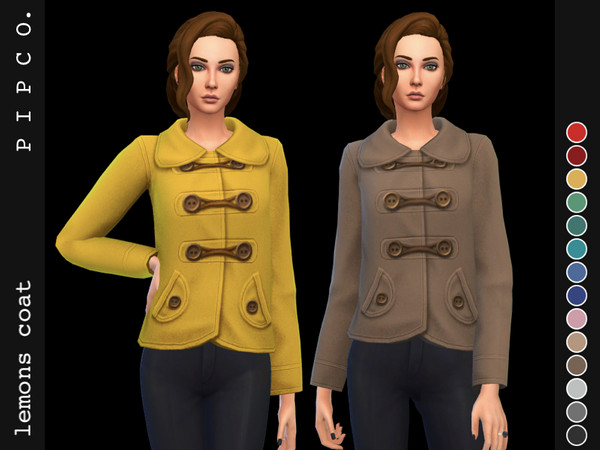 Sims 4 Lemons coat by Pipco at TSR