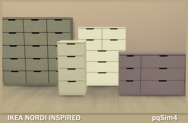 Sims 4 Nordi chests of drawers at pqSims4