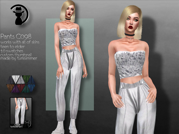 Sims 4 Pants C098 by turksimmer at TSR