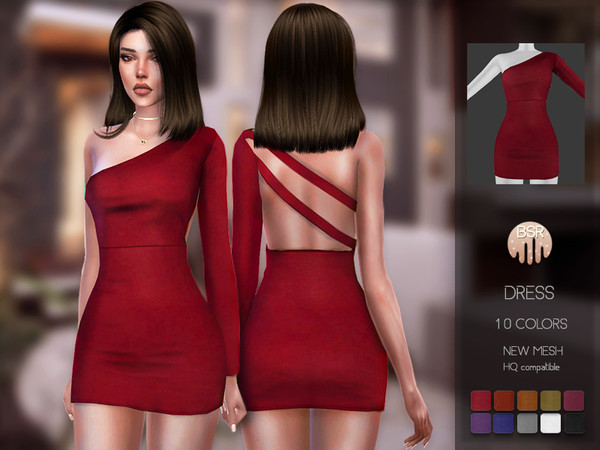 Sims 4 Dress BD149 by busra tr at TSR