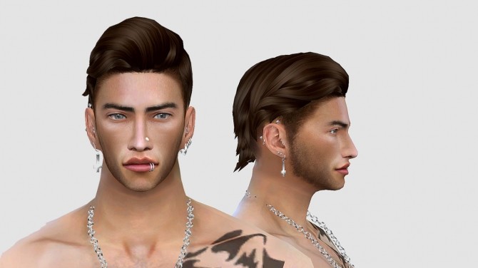 Sims 4 Tetsuya Hair edit at HoangLap’s Sims