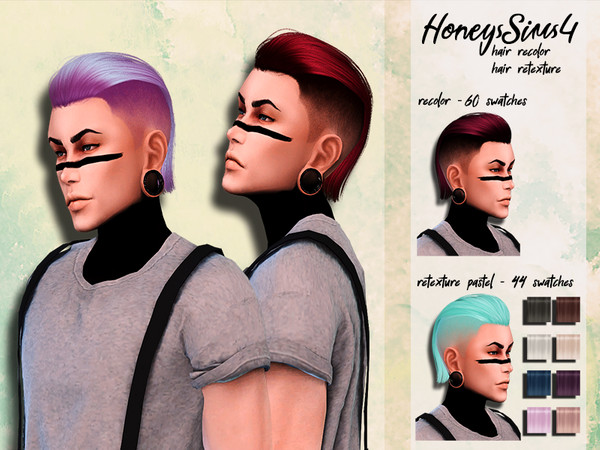 Sims 4 |Male hair recolor retexture Anto Victor by HoneysSims4 at TSR