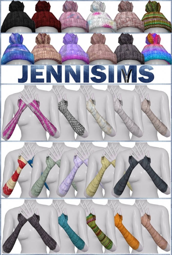 Sims 4 Acc Gloves & Hat at Jenni Sims