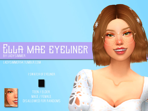 Sims 4 Ella Mae Eyeliner by LadySimmer94 at TSR