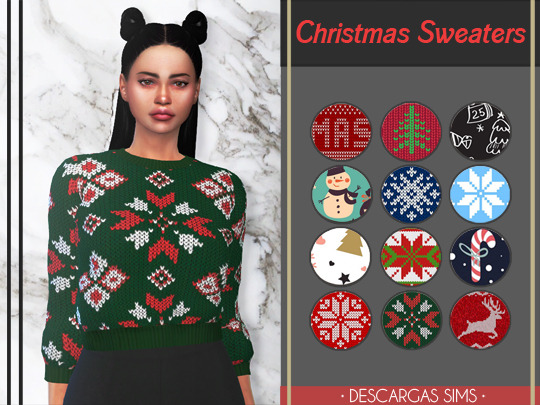 Sims 4 Christmas Sweaters at Descargas Sims