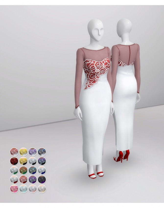 Sims 4 Dress Party Edit V2 at Rusty Nail