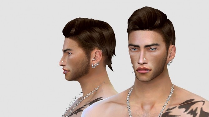 Sims 4 Tetsuya Hair edit at HoangLap’s Sims