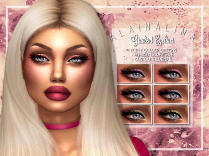 Sims 4 Gradient Eyeliner at AlainaLina