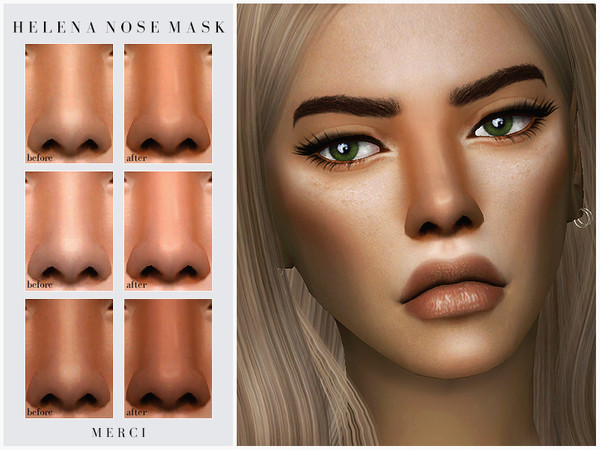 Sims 4 Helena Nose Mask by Merci at TSR