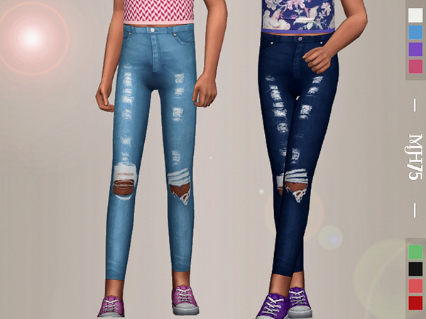 Sims 4 Rona Jeans kids by Margeh 75 at TSR