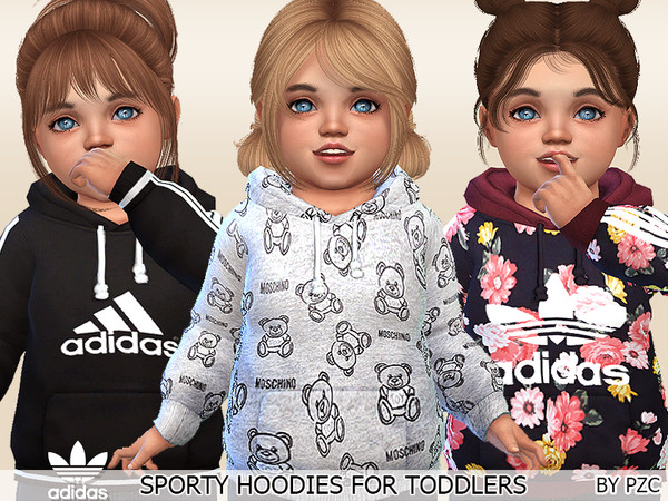 Sims 4 Sporty Hoodies For Toddlers by Pinkzombiecupcakes at TSR
