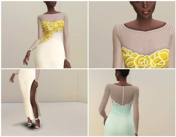 Sims 4 Dress Party Edit V2 at Rusty Nail
