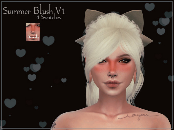 Sims 4 Summer Blush V1 by Reevaly at TSR