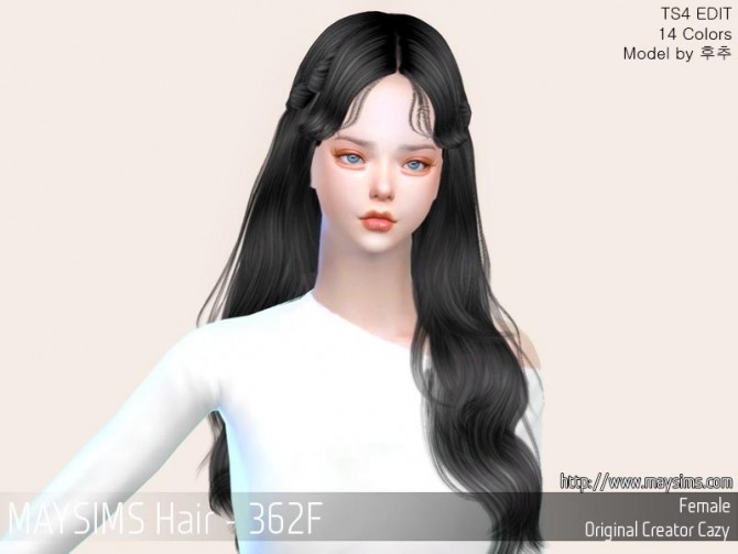 Sims 4 Hair 362F at May Sims